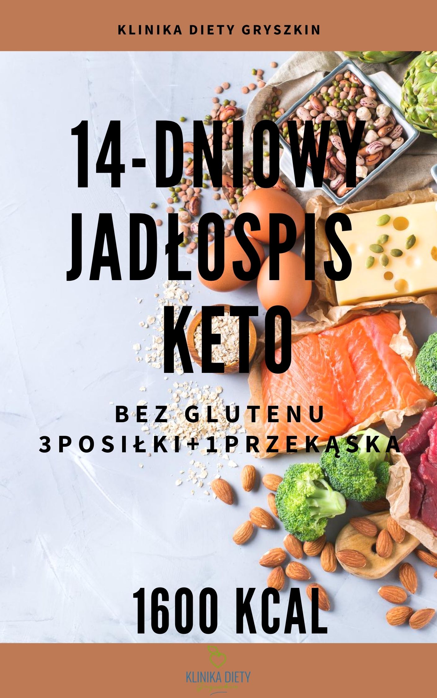 GOTOWY 14-DNIOWY JADŁOSPIS KETO - bez glutenu, niski indeks glikemiczny - 1600 kcal